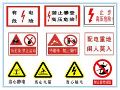 用电安全警示标志