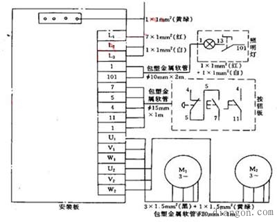 电气安装接线图的绘制原则