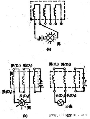 电动机定子绕组首末端的判别