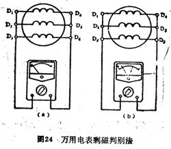 电动机定子绕组首末端的判别