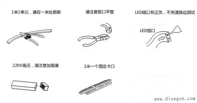 led灯带安装方法图解 led灯带安装方法图解