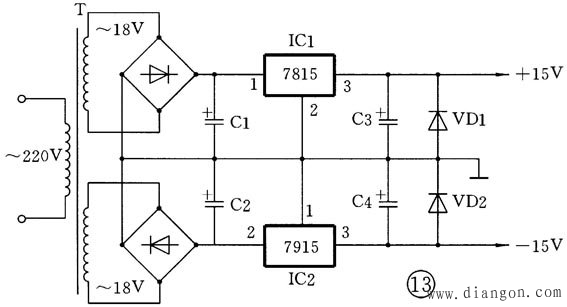 集成稳压器LM7805-LM317的识别与检测方法图解 集成稳压器LM7805-LM317的识别与检测方法图解
