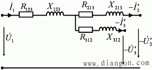 三绕组变压器的基本方程式和等值电路 三绕组变压器的基本方程式和等值电路