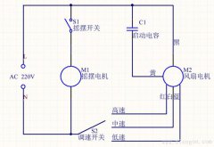 电风扇电路原理图解