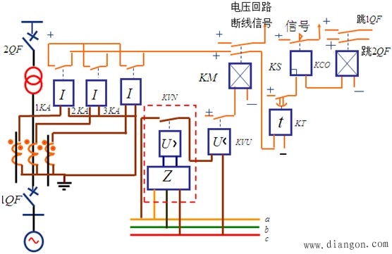 复合电压启动的过电流保护