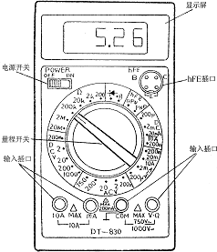 数字万用表的基本框图原理、面板旋钮的作用和使用方法