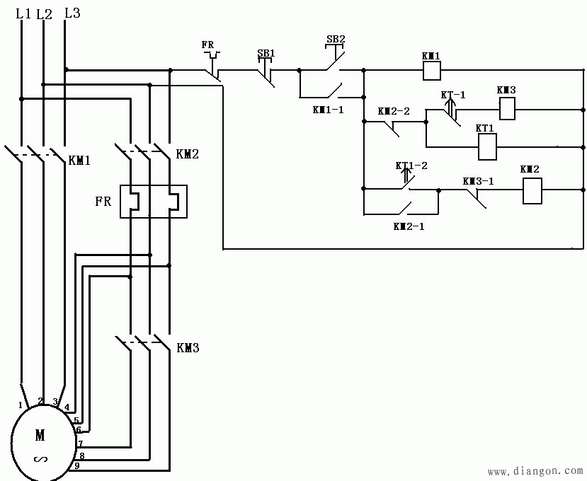 常用电机控制电路图_电动机控制电路精选_常用电机控制电路图集