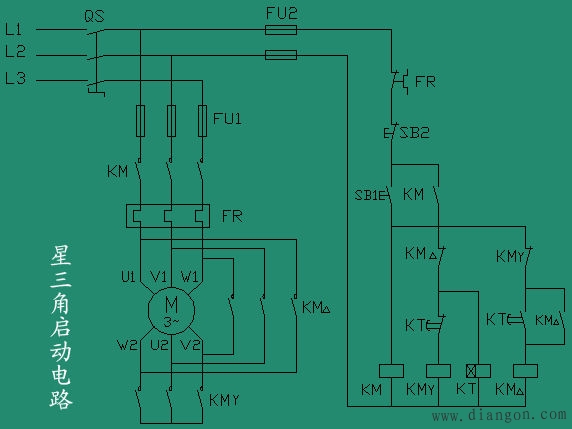 常用电机控制电路图_电动机控制电路精选_常用电机控制电路图集