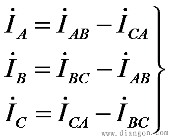 三相负载的三角形连接