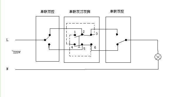 三联开关接线图_三联开关实物接线图 三联开关接线图_三联开关实物接线图