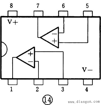 集成运算放大器LM324-NE5532的识别与检测方法图解