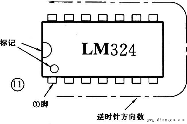 集成运算放大器LM324-NE5532的识别与检测方法图解