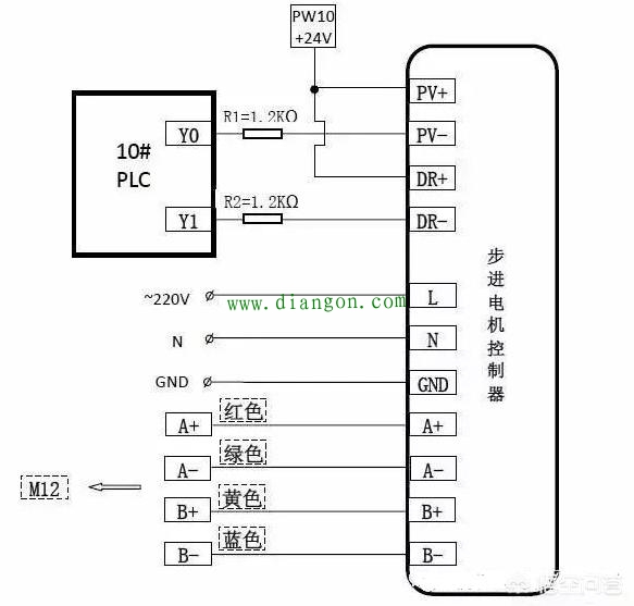 步进电机接线颜色线序定义_步进电机接线图图解 步进电机接线颜色线序定义_步进电机接线图图解