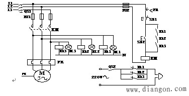 三相异步电动机缺相保护报警电路