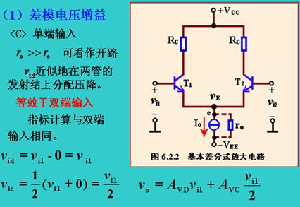 基本差分式放大电路 基本差分式放大电路