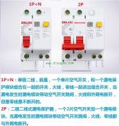 1p n和2p空气开关的区别