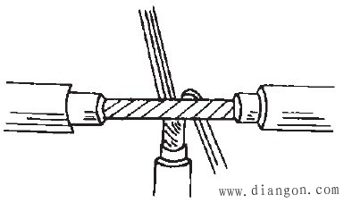 多股铜芯电线T形连接接法图解