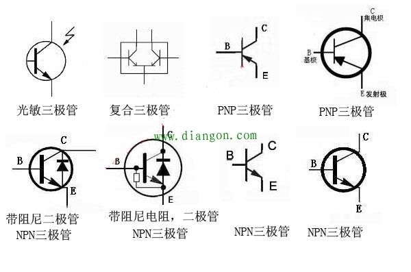 三极管的电路符号
