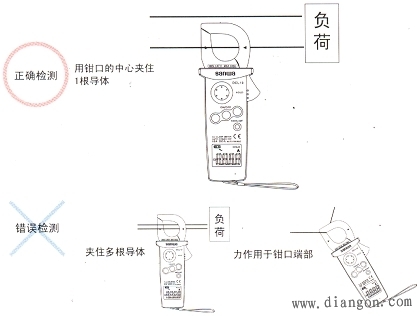 钳形电流表使用方法图解