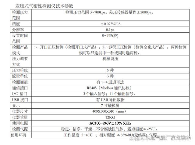 什么是差压式（也称对比式）气密性检测仪？