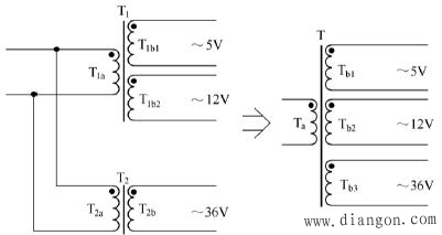 电源变压器的代用
