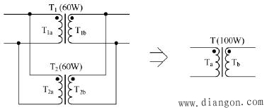 电源变压器的代用