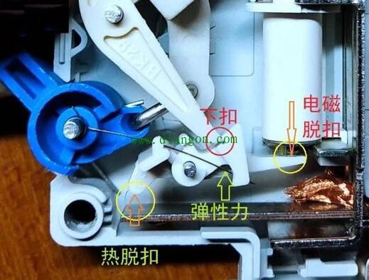 小型断路器机械结构灭弧系统及工作原理详解