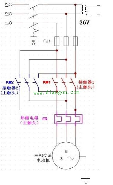 三相异步电动机正反转工作原理_	三相异步电动机正反转控制原理电路图详解