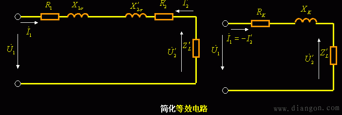 变压器的等效电路和相量图
