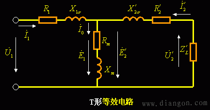 变压器的等效电路和相量图
