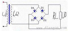 单相桥式全波整流电路原理图解