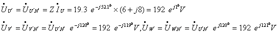 三相负载星形联接的对称三相电路 三相负载星形联接的对称三相电路