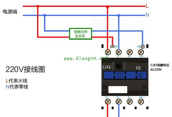 交流接触器基础知识及原理_交流接触器接线图