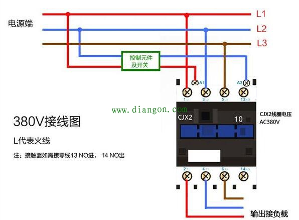 交流接触器基础知识及原理_交流接触器接线图