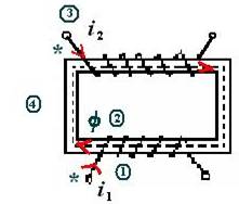 互感线圈的同名端及互感电压的参考方向 互感线圈的同名端及互感电压的参考方向