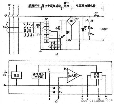 漏电开关的电路结构原理