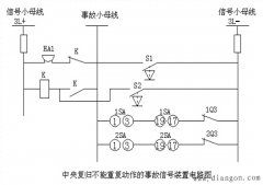 中央复归不能重复动作的事故信号装置