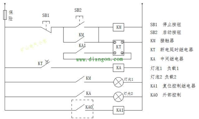时间继电器应用实例电路讲解