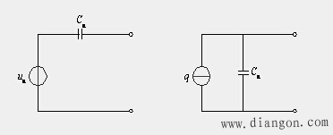 压电传感器的等效电路