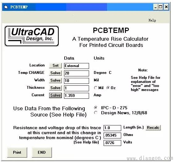 PCB线路板设计铜铂厚度 线宽和电流关系