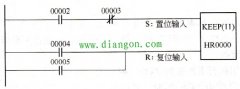 PLC中自保持位自锁编程梯形图
