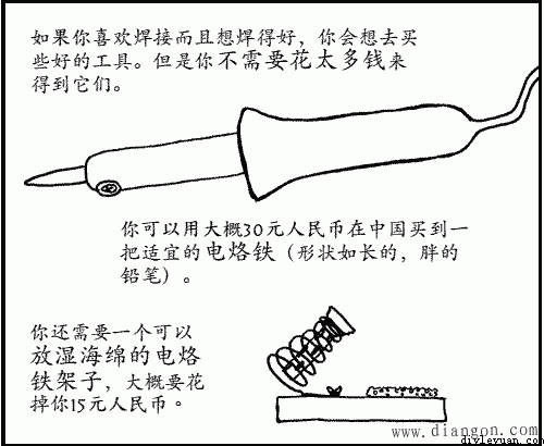 电烙铁的焊接方法图解