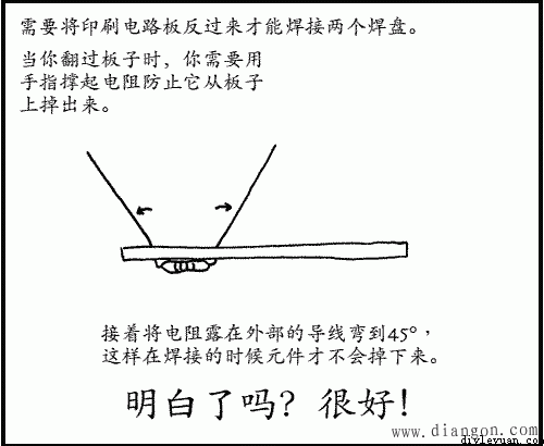 电烙铁的焊接方法图解