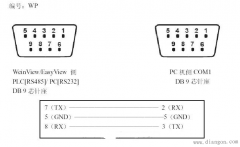 威伦MT510触摸屏编程电缆接线图