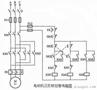 三个接触器互锁电动机正反转控制电路原理图解
