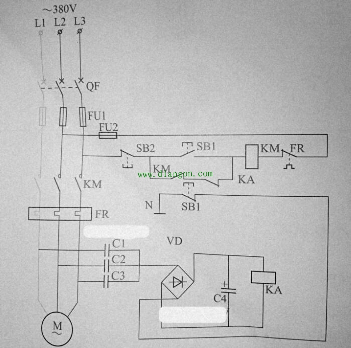 一种既可以补偿相位又可以作断相保护的电路