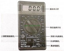 DT-830B型数字万用表面板图解