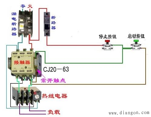 交流接触器的原理与接法