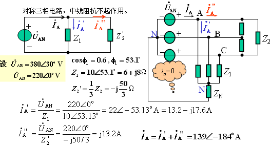 复杂的对称三相电路（多组对称三相电源或负载）