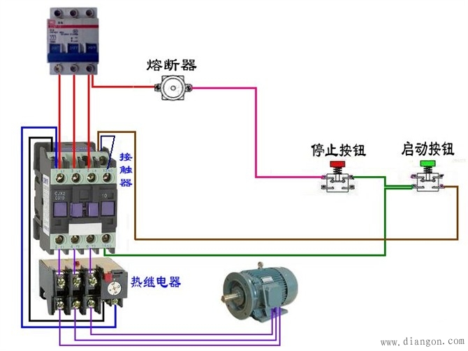 三相异步电动机控制电路图_电动机控制电路精选